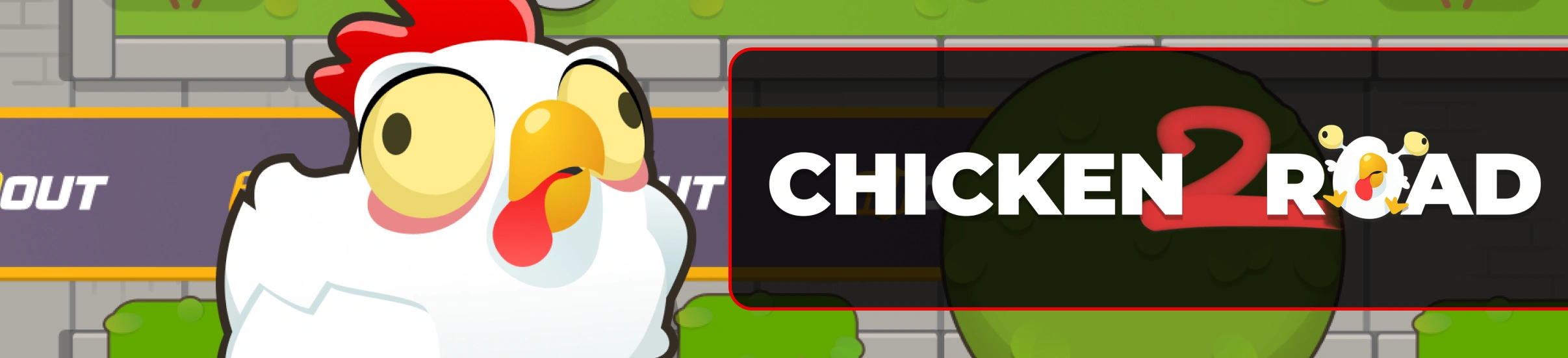 Chicken Road 2 breites Banner.